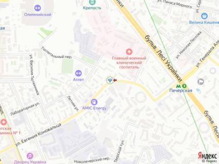 Видеоборд A в Киеве Коновальця Євгена (колишня Щорса) вул., 27, на світлофорі, навпроти супермаркету "Сільпо", прайс за трансляцію ролика 10 сек 1вихід/90 сек, з 0:00 до 23:59 - 366866 схема