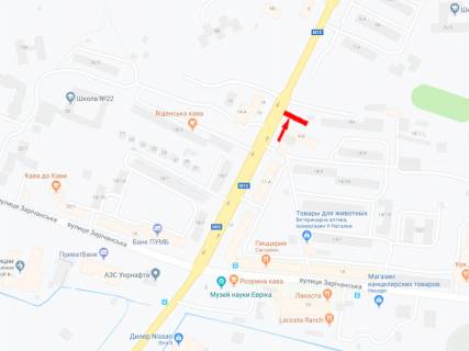 Билборд A в Хмельницком Свободи вул., 9Б схема