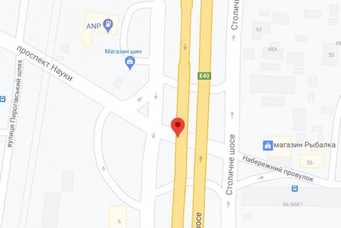 Нестандарт A в Киеве Столичное шоссе - Науки пр., правый. Монтаж+демонтаж оплачивается отдельно, cтомость работ равна стоимости доп. смены сюжета схема