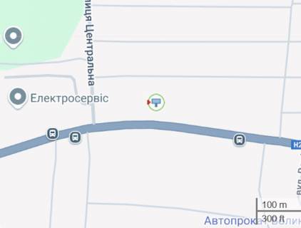 Билборд B в Луцке, 3x6  Володимирська вул., в'їзд в місто, зі сторони Нововолинська, правий схема