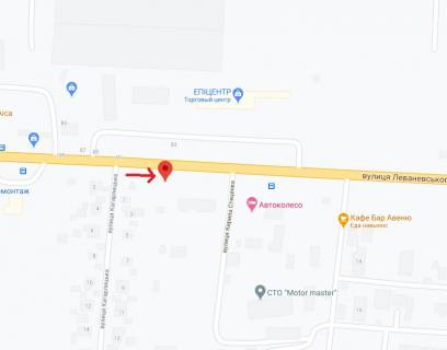 Билборд A в Белой Церкви, 3x6  Леваневського вул. - Кагарлицька вул., виїзд з міста схема