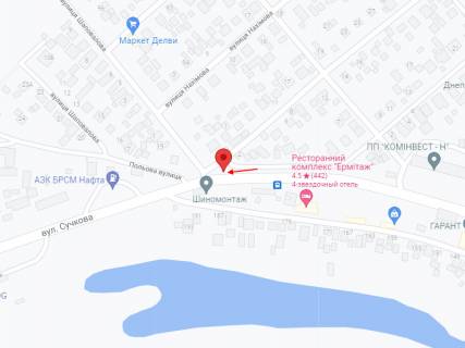 Билборд A в Самар (Новомосковск), 6х3  вул. Сучкова - вул. Шаповалова схема