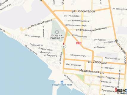 Ситилайт A в Бердянске Западный пр., спуск схема