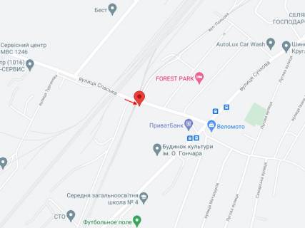 Билборд A в Самар (Новомосковск), 6х3  вул.Спаська, в районі залізничного переїзду схема
