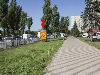 Ситилайт  в Киеве, 1.8x1.2  Русанівська набережна, 6, кафе "Pesto", в сторону ст.м. "Лівобержна" фото 1