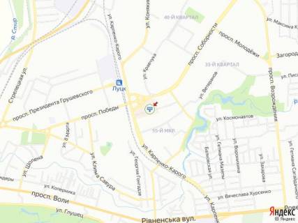Билборд B в Луцке, 3х6  ТЦ ПортСіті_Сухомлинського_Соборності схема