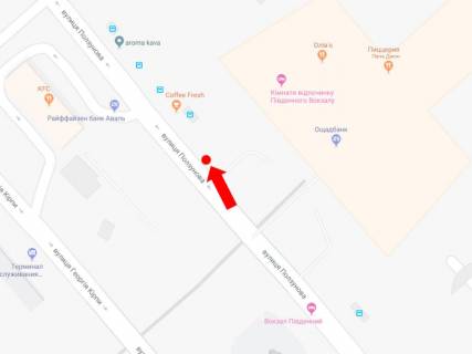 Scrolller, Scroll A in Kyiv, 2.3x3.14  Polzunova st., 6, bila restoranu KFC, Pivdennogo zaliznicnogo vokzalu, v storonu Povitroflots'kogo av. - 470319 scheme