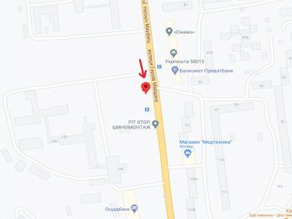 Билборд A в Черновцах Героев Майдана ул. (бывш. Красноармейская ул.), 85, напротив схема