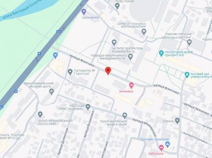 Билборд A в Ивано-Франковске, 3x6  Флотська вул., гуртожиток "ІФНТУНГ" схема