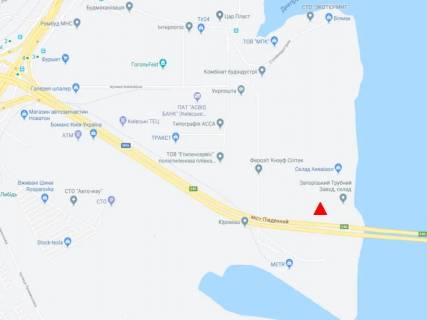 Брандмауэр A в Киеве, 12.15x41.52  Будіндустрії вул., 21, Південний міст, комплексне розміщення з трьох боків схема