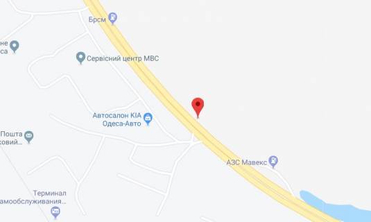 Білборд, Бігборд (Борд)  A у Одесі Київське шосе (Ленінградське шосе), 26 схема