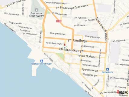 Citylight A in Berdyansk Truda av. - Ital'anskaa st., 53, naprotiv scheme