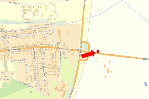 Билборд B в трасах Львова, 3x6  Траса Львів-Тернопіль, с. Винники, виїзд з міста схема