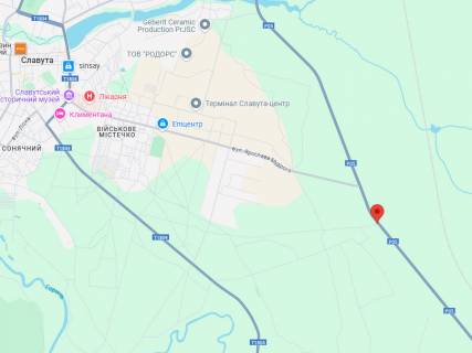 Билборд A в Славуте, 3x6  Траса Р-05, перед вул. Ярослава Мудрого схема