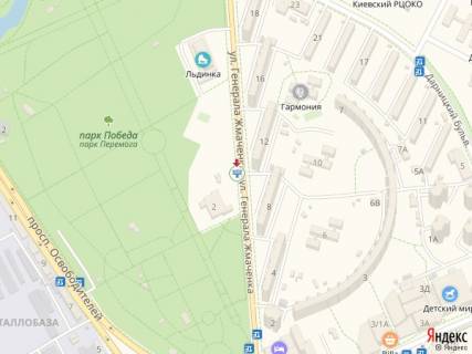 Билборд A в Киеве Генерала Жмаченка вул., 12, навпроти схема