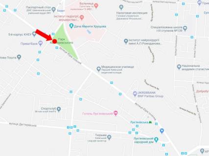 Scrolller, Scroll  in Kyiv, 2.3x3.14  Illenko st. (kolis. Mel'nikova st.), 20 - st. Drevlans'ka, na svitlofori, v centr - 444922 scheme