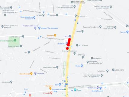Призматрон, Призма A у Києві, 3x6  Палладіна пр-т. 32, навпроти, в сторону ст.м. "Академмістечко", McDonald's, супермаркету Novus - 292949 схема