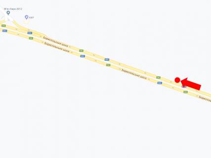 Билборд A в Киеве, 3x6  Траса Київ-Бориспіль, поворот на Бортничі, в сторону Києва схема