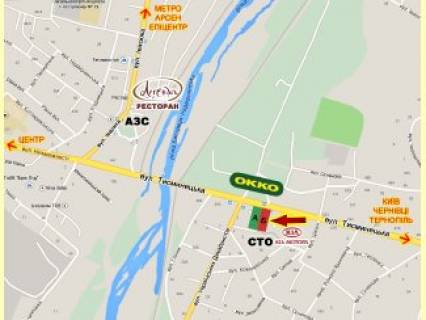 Билборд  в Ивано-Франковске, 3x6  Тисменицька вул. - Рінь (Укр. Декабристів) вул., навпроти АЗС "Окко", в центр фото 1