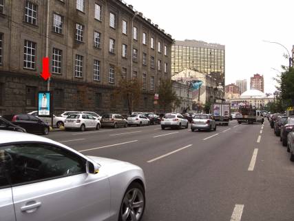 Ситилайт  в Киеве, 1.8x1.2  Саксаганського вул., 141, в сторону Галицька площа (Перемоги пл.) фото 1