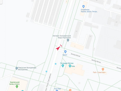Видеоборд A в Харькове, 3x6  просп. Героїв Харкова (Московський) - Григоренка пр. - Юр'єва бул., 3 - 667832 схема