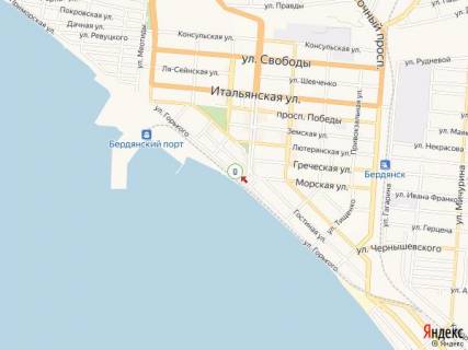 Ситилайт B в Бердянске Горького ул., 39, напротив схема