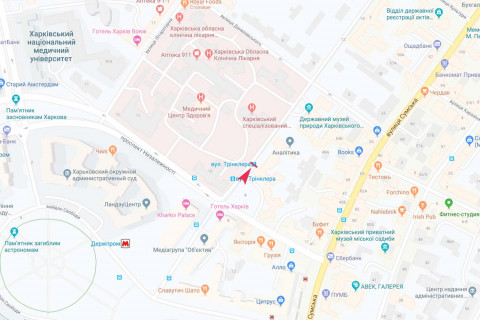 Ситилайт A в Харькове, 1.8x1.2  Трінклера вул., 6, зупинка "Трінклера", з центру схема