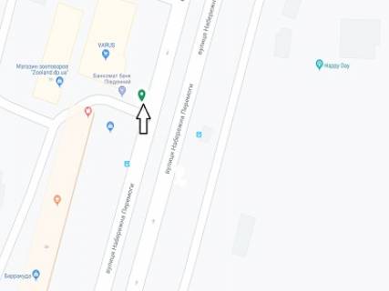 Бэклайт B в Днепр (Днепропетровск) Набережна Перемоги вул., 56А, біля Варуса, на світлофорі схема