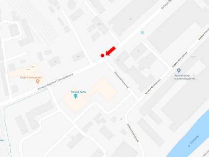 Билборд  в Харькове, 3x6  Б. Гончарівська вул., 33, в сторону Семінарської вул. схема