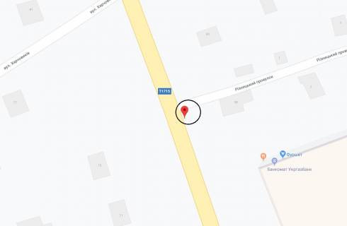 Билборд B в Миргороде Гоголя вул. (парна сторона), район буд.58 схема