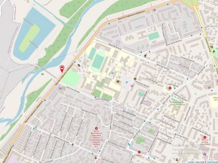 Билборд A в Ивано-Франковске, 3х6  Набережна - Флотська перехрестя схема