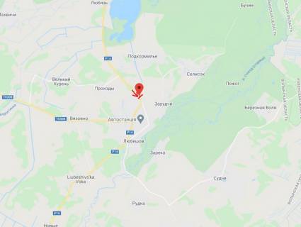 Билборд B в Любешов (Любешов), 3x6  смт Любешів, зі сторони Дольська схема
