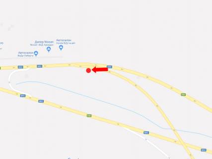 Билборд A в Киеве, 3x6  Траса Київ-Бориспіль, на розв''язці дороги від а/п Бориспіль в Київ схема
