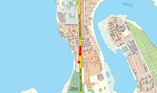 Билборд A в Николаеве, 3x6  Героїв Сталінграду пр. / Парковий пр., біля ТРЦ "Магелан", супермаркетів "Таврия В", "Ельдорадо", в центр схема