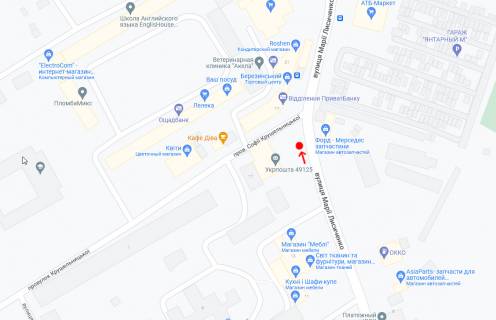Білборд, Бігборд (Борд)   у Дніпро (Дніпропетровськ), 3x6  Марії Лисиченко (Героїв Громадянської війни) вул., 17 схема