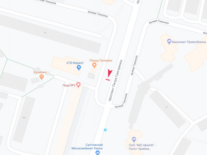 Билборд A в Харькове, 3x6  Григоренка пр. - Каденюка (кол. Танкопія) вул., 14, з центру схема
