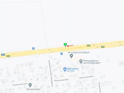 Білборд, Бігборд (Борд)  A у Києві шосе Берестейське (шосе Брест-Литовське), 150м перед зупинкою "Пролісок", з центру схема