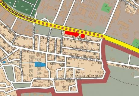 Билборд  в Одессе, 3x6  Київське шосе (кол. Ленінградське шосе), 8, з центру схема