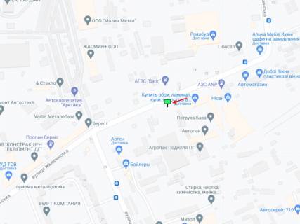 Билборд B в Киеве Жмеринська вул., 5 схема