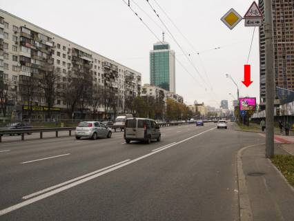 Видеоборд A в Киеве просп. Берестейський (Перемоги)., 13 - вул. Шолуденка, 100 м. до центрального ЗАГСу, в сторону Повітрофлотського мосту, до центру - 250130 фото 1