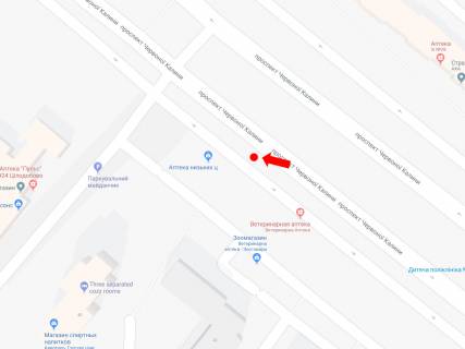 Ситилайт B в Львове, 1.8x1.2  Червоної Калини пр., 36, зуп. ринок "Шувар", в центр схема