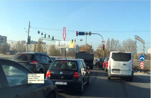 Billboard A in Kyiv Grigorenko av. - Darnickoe sosse, svetofor, Photo 1