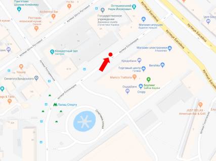 Ситилайт B в Киеве, 1.8x1.2  Еспланадна вул. / вул. Рогнідинська, навпроти ТРЦ "Gulliver", в сторону вул. Басейна схема
