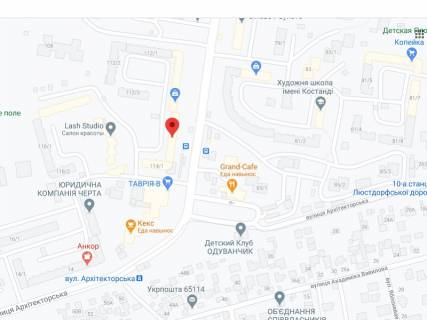 Білборд A у Одесі Корольова вул., 114, аптека "Мед Сервіс", №Юг001, прайс за ролик 10 сек 1 вихід/5 хвилин, з 8:00-22:00. Розрахунок для інших параметрів трансляції уточнюйте у менеджера. схема