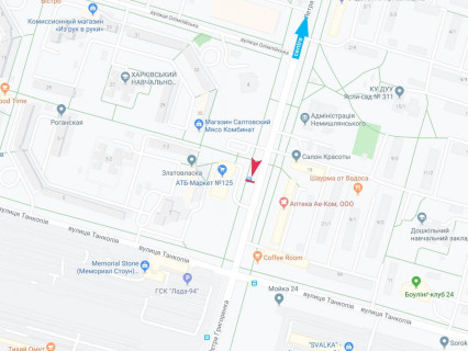 Ситилайт A в Харькове, 1.8x1.2  Григоренка пр., 4б, зупинка "Олімпійська", з центру схема