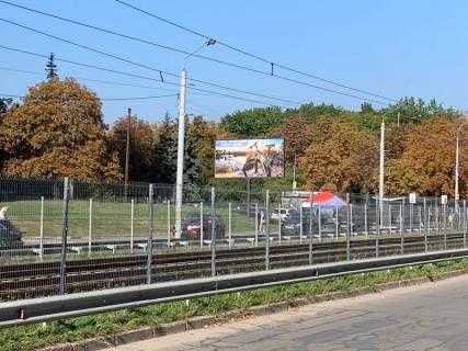 Билборд B в Киеве, 3x6  Покотила вул. (колиш. Картвелішвілі вул.) - Василя Доманицького вул. (Генерала Потапова)., від Миколи Руденка бульвар (Кольцова бульвар) фото 1