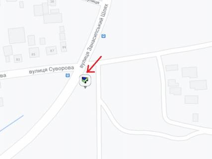 Билборд A в Кременчуге Суворова вул. - Занасипський Шлях вул., лівий схема