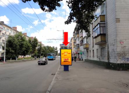 Сiтiлайт  у Житомирі, 1.8x1.2  Київська вул., 84, біля Кооперативного технікуму, Приватбанку Фото 1