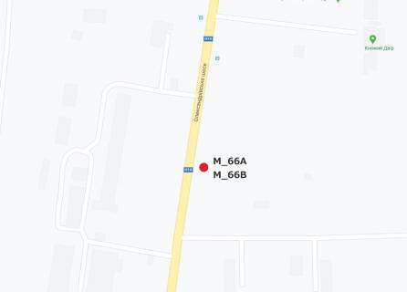 Billboard  in Kropyvnytskyi (Kirovograd), 3x6  Bobrinec'kij slah st. (kolis. 40 rokiv Peremogi st.), Ipodrom, viizd na m. Mikolaiv scheme