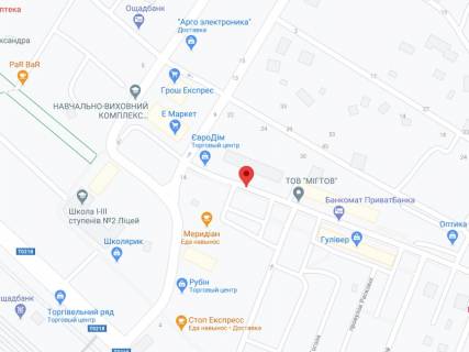 Видеоборд A в Жмеринке Соборна вул., 1, аптека "Конекс", прайс за ролик 10 сек 1 вихід/5 хвилин, на двосторонньому екрані, від 144 виходів на день. Розрахунок для інших параметрів трансляції уточнюйте у менеджера. - 301353 схема